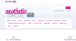 Desktop Screenshot of aestheticofficial.com
